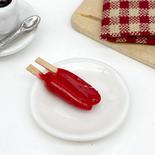 Dollhouse Miniature Red Popsicle