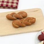Dollhouse Miniature Braided Bread Loaves