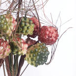 Burgundy and Green Artificial Cluster Berry Spray