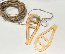 Unfinished Wood Snowshoes Kit