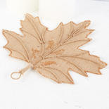 Burlap Maple Leaf