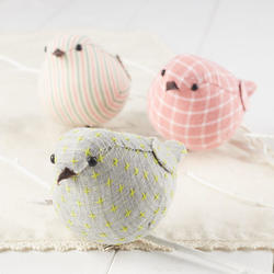 Spring Fabric Bird with Clips