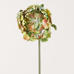 Artificial Peony Flower Pick Green