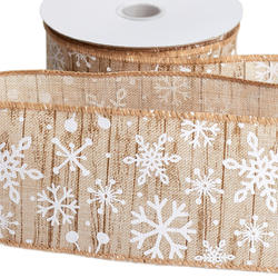 Woodland Snowflake Wired Ribbon