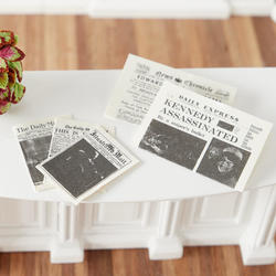 Dollhouse Miniature Newspapers
