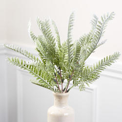 Artificial Frosted Fern Plant