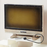 Dollhouse Miniature Widescreen TV with Remote