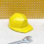 Dollhouse Miniature Yellow Construction Hat