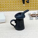 Dollhouse Miniature Black Oil Can