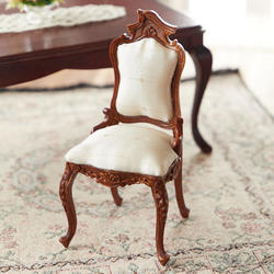 Dollhouse Miniature Walnut Chair