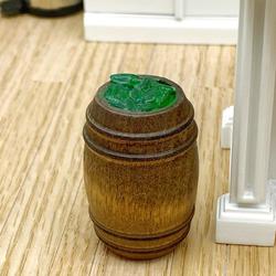 Dollhouse Miniature Aged Pickle Barrel