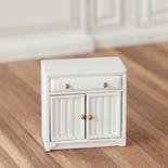 Dollhouse Miniature White Base Cabinet