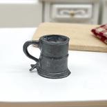 Dollhouse Miniature Mug, Pewter Color