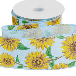 Summer Sunflowers Wired Ribbon