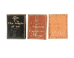Dollhouse Miniature Ancient Egyptian Magic Books
