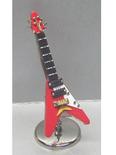 Miniature Red Electric Guitar with Case and Stand