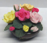 Dollhouse Miniature Rose Centerpiece