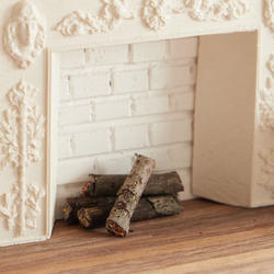 Dollhouse Miniature Fireplace Logs