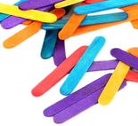 Jumbo Multicolored Wood Craft Sticks