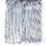 Long Pile Grey Craft Frost Faux Fur