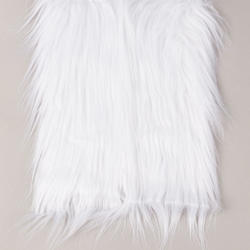 Long Pile White Craft Faux Fur