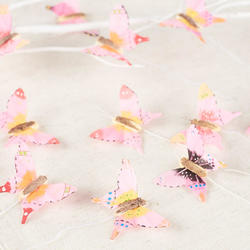 Assorted Pink Artificial Feather Butterflies