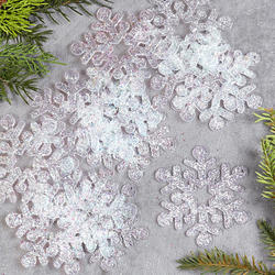 Iridescent Acrylic Snowflake Ornaments