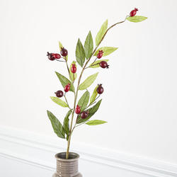Burgundy and Red Artificial Crab Apple Spray