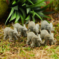 Set of Micro Mini Baby Elephants