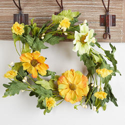 Artificial Summer Blossoms and Pip Berry Wreath