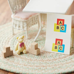 Dollhouse Miniature Teddy Bear and ABC