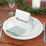 Reserved Table Cards