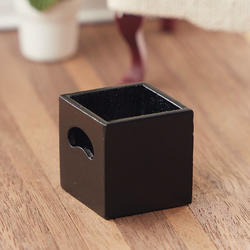 Dollhouse Miniature Black Cube Storage Box