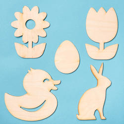 DIY Spring Unfinished Wood Cutouts