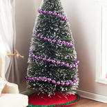 Miniature Christmas Tree Purple Ball Garland