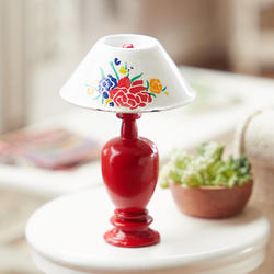 Dollhouse Miniature Red Lamp
