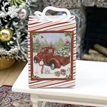 Miniature Truck with Christmas Tree Shopping Bag