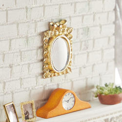 Dollhouse Miniature Framed Decorative Mirror