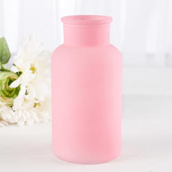 Frosted Pastel Pink Vase