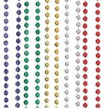 Package of 12 Assorted Colored Mardi Gras Necklaces