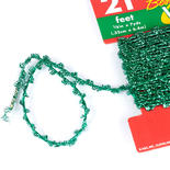 Mini Green Tinsel Stretch Cord Garland