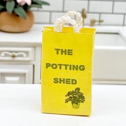 Dollhouse Miniature The Potting Shed Shopping Bag