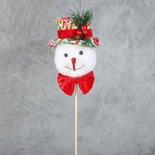 Snowman with Red Top Hat Pick