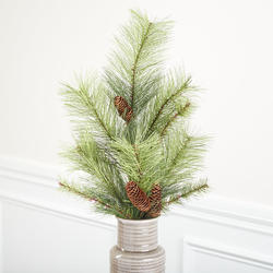 Artificial Wispy Pine and Natural Pine Cones Stem