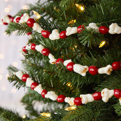 Artificial Popcorn and Cranberry Garland