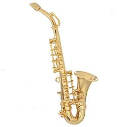 Miniature Brass Saxophone with Case