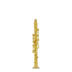 Miniature Brass Soprano Sax with Case