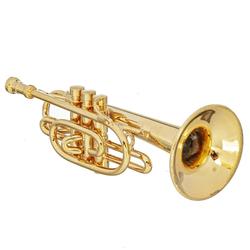 Miniature Brass Pocket Trumpet