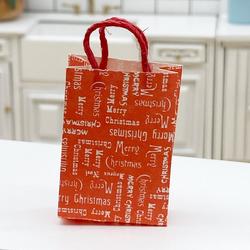 Miniature Merry Christmas Shopping Bag