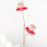 Red and White Top Hat Floral Spray